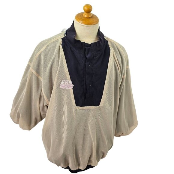 Slazenger Widgi Creek Golf Course 1/4 Button Windbreaker Jacket Mens XL Blue - Picture 12 of 12